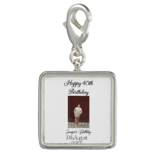 Happy 40th birthday photo modern simple minimal charm
