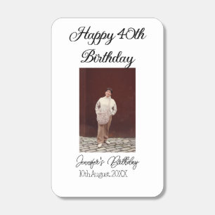 Happy 40th birthday photo modern simple minimal matchboxes
