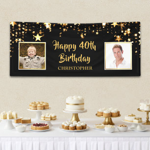 Happy 40th Birthday Then & Now Photos Stars Banner