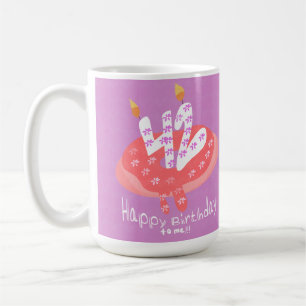 Happy 42nd Birthday to me Donut Cake Party Coffee Mug