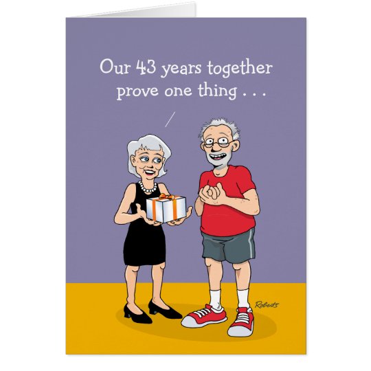 Hy 43rd Wedding Anniversary Card Zazzle Hy 43rd Wedding Anniversary Card