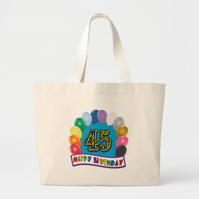 Happy 45th Birthday Balloon Arch Bag