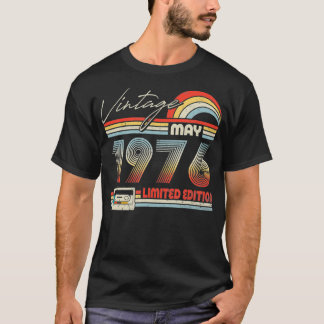 Happy 45th Birthday Vintage May 1976 45 Years Old T-Shirt
