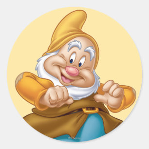Happy 4 classic round sticker