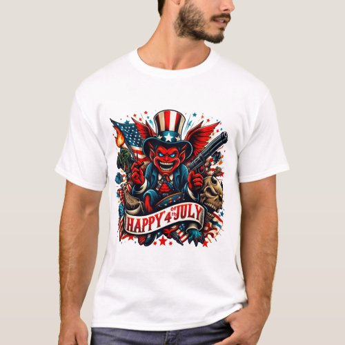 Happy 4 JULY T_shirt 