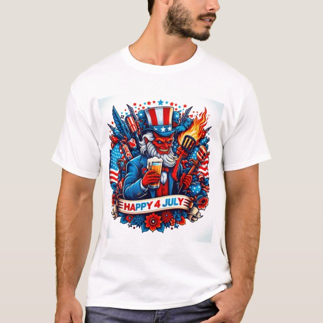 Happy 4 JULY T-shirt  (Front)
