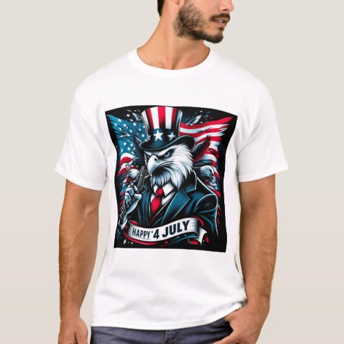 Happy 4 JULY T_shirt 