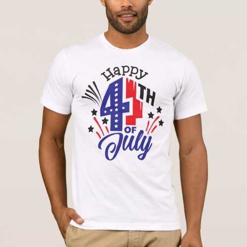 Happy  4 Th of July T_Shirt