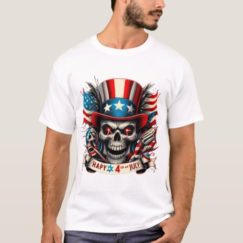 Happy 4 th of July T_shirt 