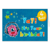 Happy 4th Birthday (Front Horizontal)