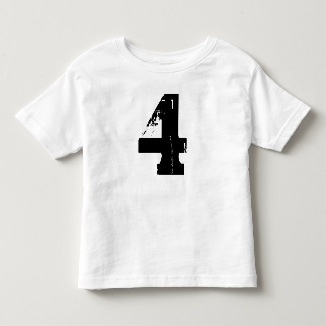 Happy 4th Birthday Toddler T-shirt (Front)