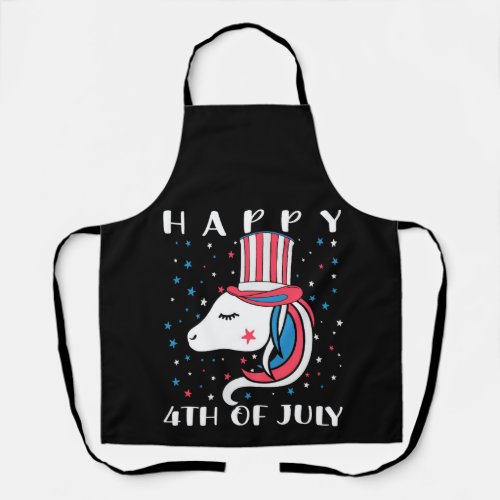 Happy 4th july american independence day apron