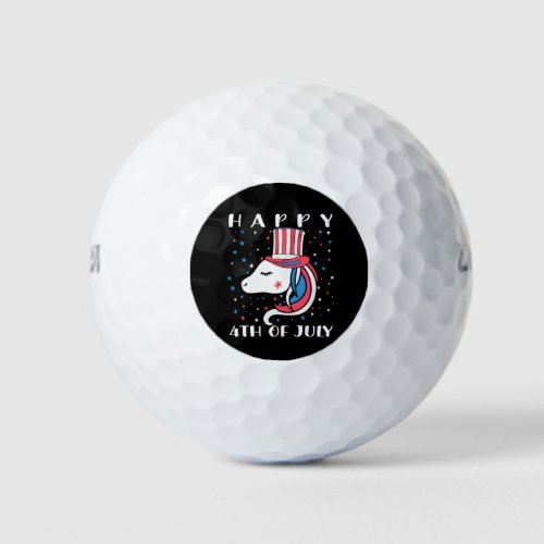 Happy 4th july american independence day golf balls