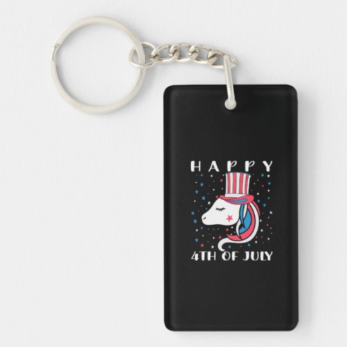 Happy 4th july american independence day keychain