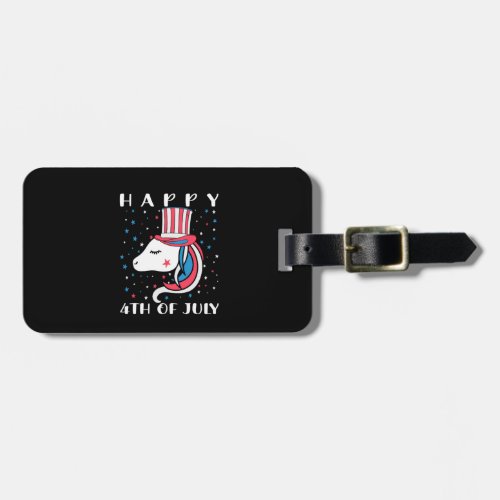Happy 4th july american independence day luggage tag