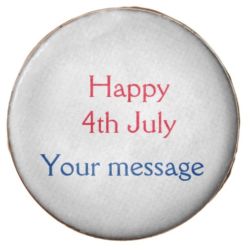 Happy 4th July independence day add name text Chocolate Covered Oreo