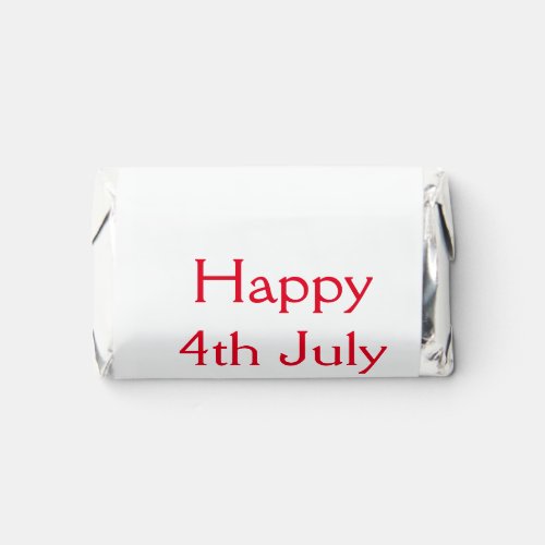 Happy 4th July independence day add name text Hersheys Miniatures