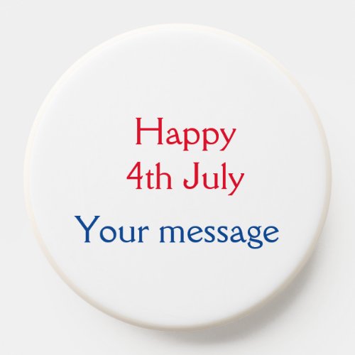 Happy 4th July independence day add name text PopSocket