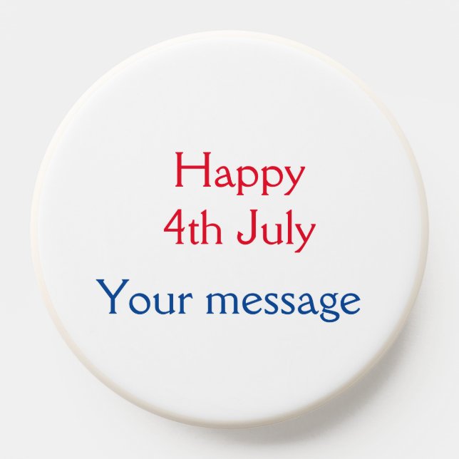 Happy 4th July independence day add name text PopSocket (Popsocket)