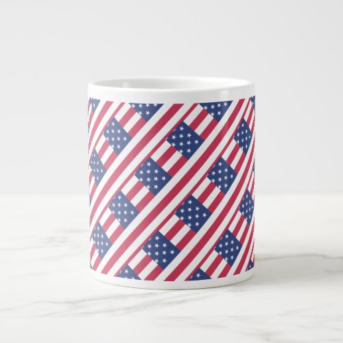 Happy 4th July Independence Day  Giant Coffee Mug