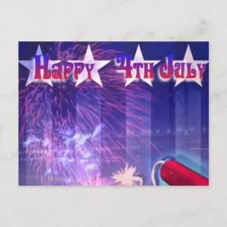 Happy 4th July Postcard