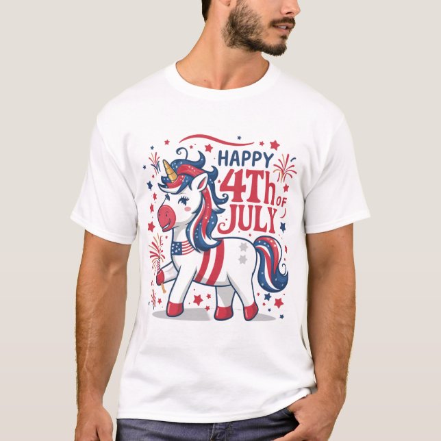 Happy 4th july  t-shirt (Front)