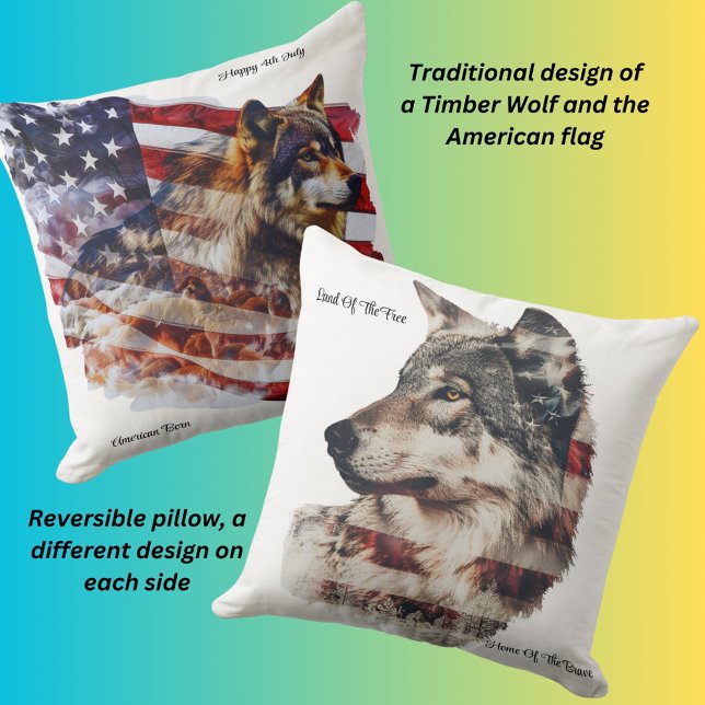 Happy 4th July  Throw Pillow (Creator Uploaded)