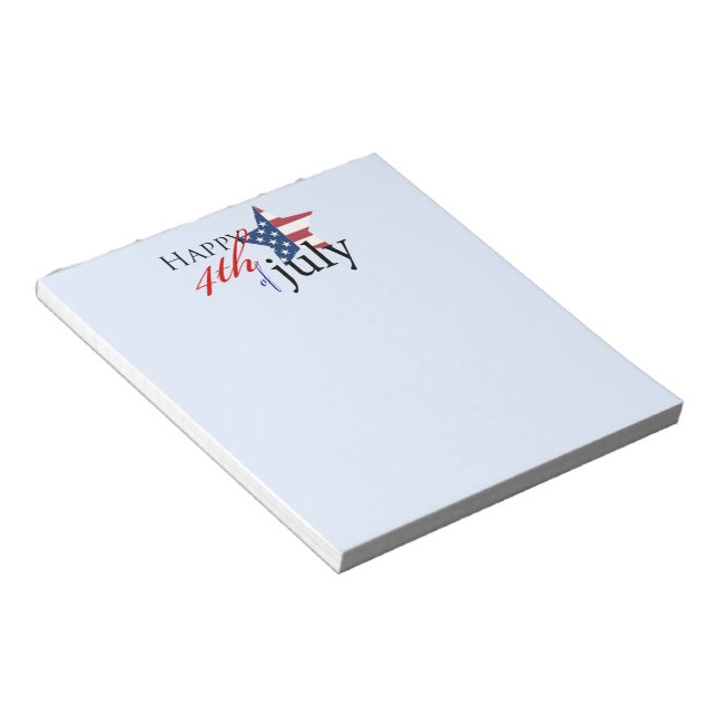 Happy 4th of July 1 Notepad (Angled)