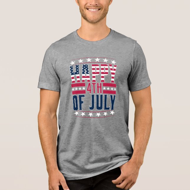 Happy 4th of July-69413 Tri-Blend Shirt (Front)