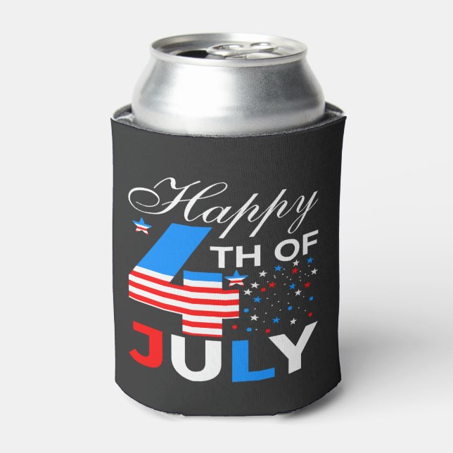 Happy 4th Of July-97958 Can Cooler (Can Front)