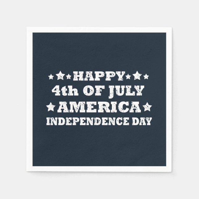 Happy 4th of july America Napkins (Front)