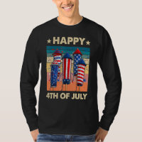 Happy 4th Of July American Flag Fireworks Patrioti
