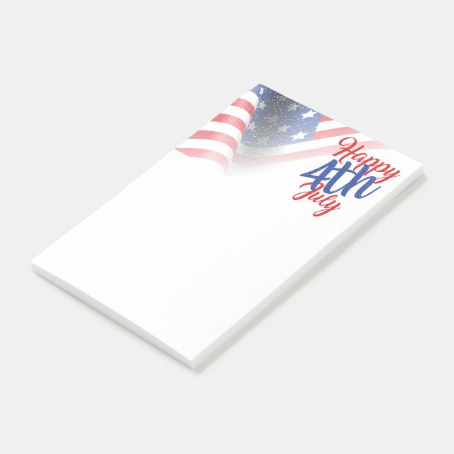 Happy 4th of July American Flag  Post-it Notes (Angled)