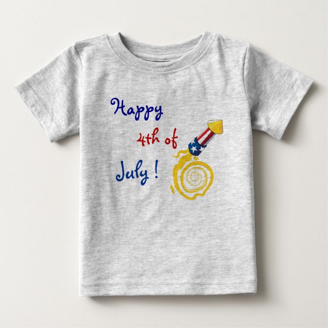 Happy 4th of July Baby Shirt (Front)