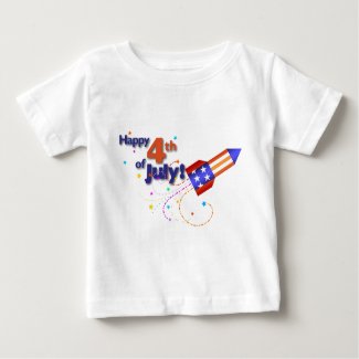 Happy 4th of July Baby Shirt