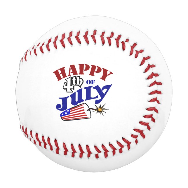 HAPPY 4TH OF JULY BASEBALL | Zazzle