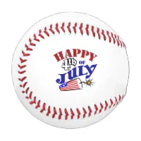 HAPPY 4TH OF JULY BASEBALL