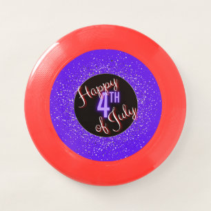Happy 4th of July Brilliant Red White & Blue Wham-O Frisbee