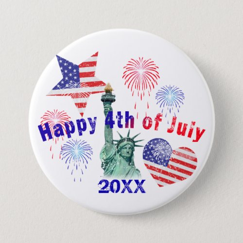 Happy 4th of July Button