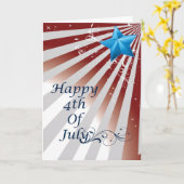 happy 4th of July Cards (Yellow Flower)