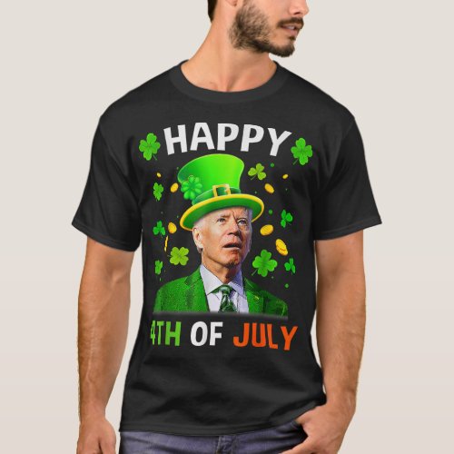 Happy 4th Of July Confused Funny Joe Biden  T_Shirt