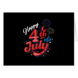 Happy 4th of July Cool Independence Day Patriotic Card