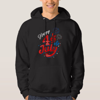Happy 4th Of July Cool Independence Day Patriotic  Hoodie