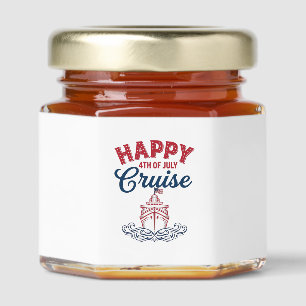 Happy 4th of July Cruise Patriotic Ship Design_1 Honey Jar Favors