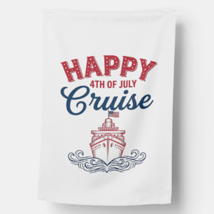 Happy 4th of July Cruise Patriotic Ship Design_1 House Flag