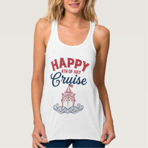 Happy 4th of July Cruise Patriotic Ship Design_1 Tank Top