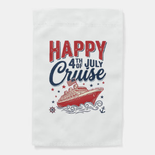 Happy 4th of July Cruise Vintage Patriotic Shirt_1 Garden Flag