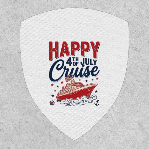 Happy 4th of July Cruise Vintage Patriotic Shirt_1 Patch