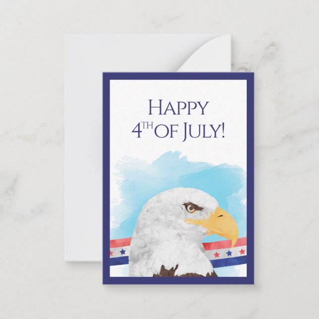 Happy 4th of July Customer Note Card (Front)