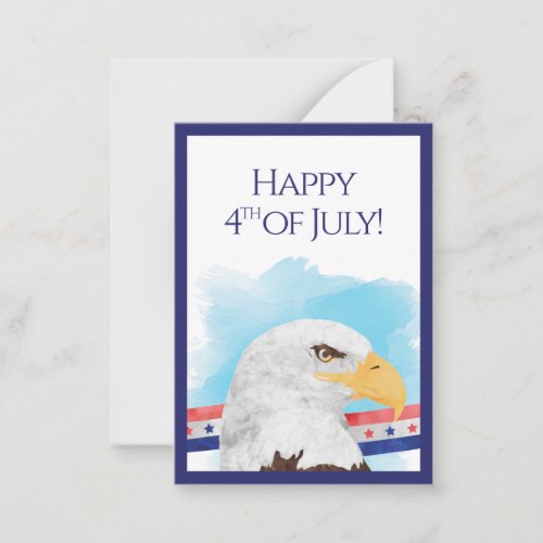 Happy 4th of July Customer Note Card